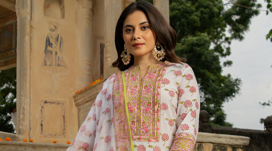 Timeless Peach Casual Kurta