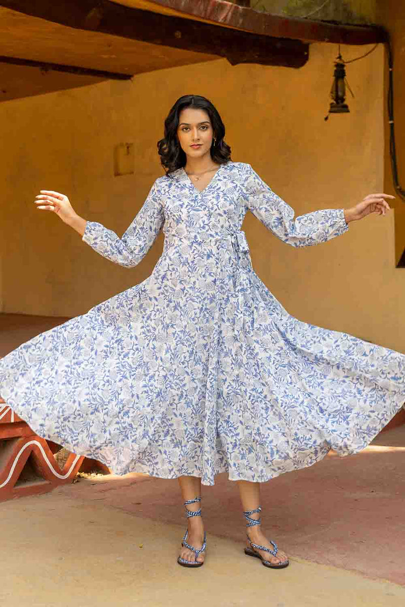 malmal cotton dresses Snow White Embroidered Malmal Cotton Mini Dress  EeshaBoutique